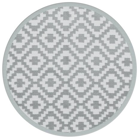 Buitenkleed Ø120 cm polypropeen grijs 2