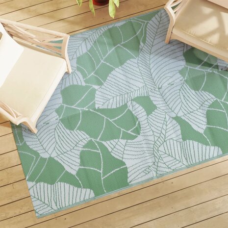 Buitenkleed 140x200 cm polypropeen groen 1