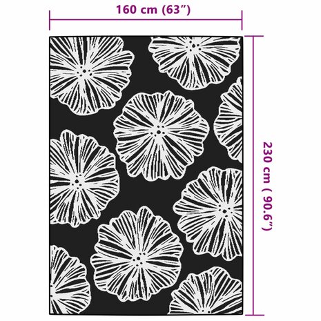 Buitenkleed 160x230 cm polypropeen groen 6