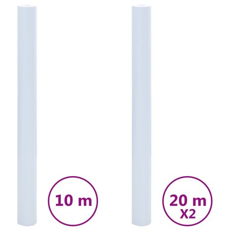 Raamfolies 3 st statisch mat PVC transparantwit 2