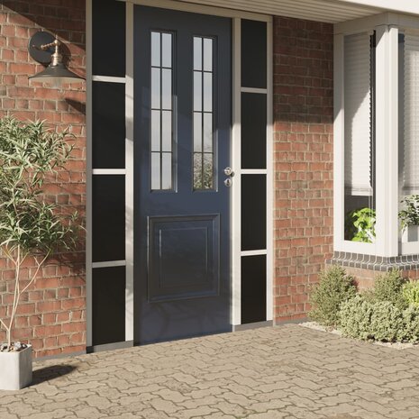 Raamfolies 3 st statisch mat PVC zwart 1