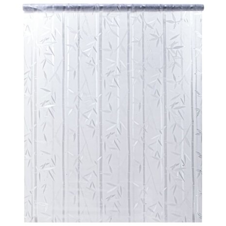 Raamfolies 4 st mat bamboepatroon PVC 4