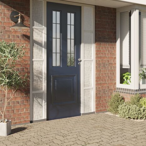 Raamfolies 4 st mat sterrenpatroon PVC 1