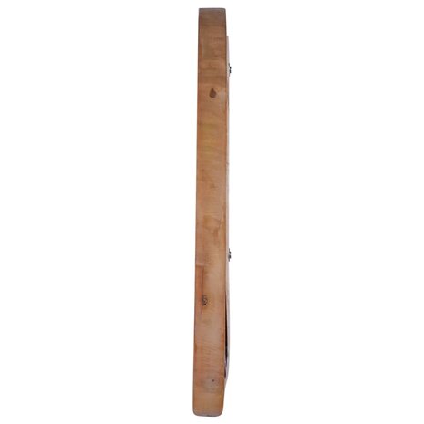 Wandspiegel rond 40 cm teakhout 3
