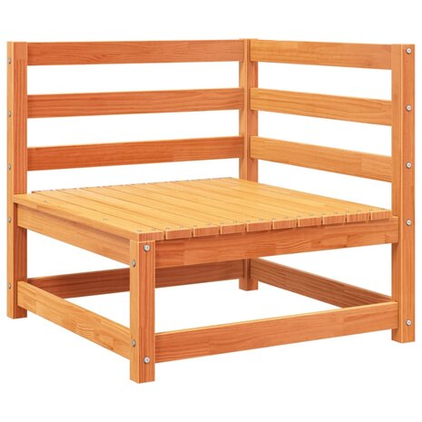 2-delige Loungeset massief grenenhout wasbruin 4