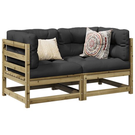2-delige Loungeset geïmpregneerd grenenhout 1