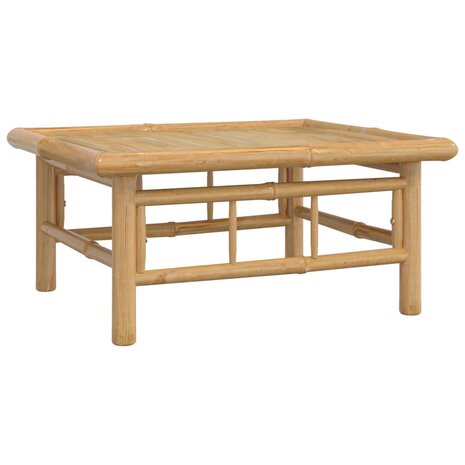 3-delige Loungeset met kussens bamboe donkergrijs 7
