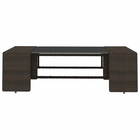 2-delige Loungeset poly rattan bruin 8