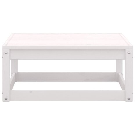 2-delige Loungeset met kussens massief grenenhout wit 9