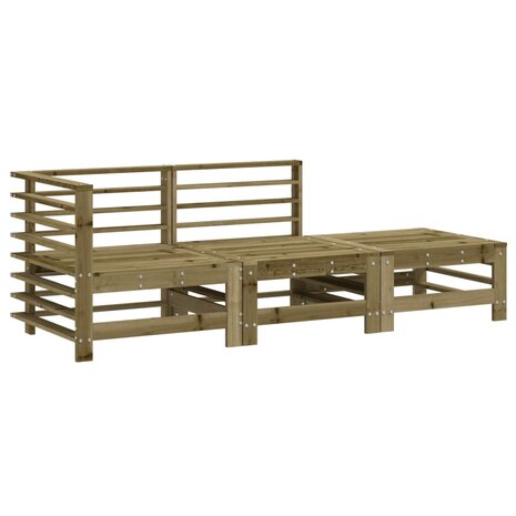 3-delige Loungeset geïmpregneerd grenenhout 2
