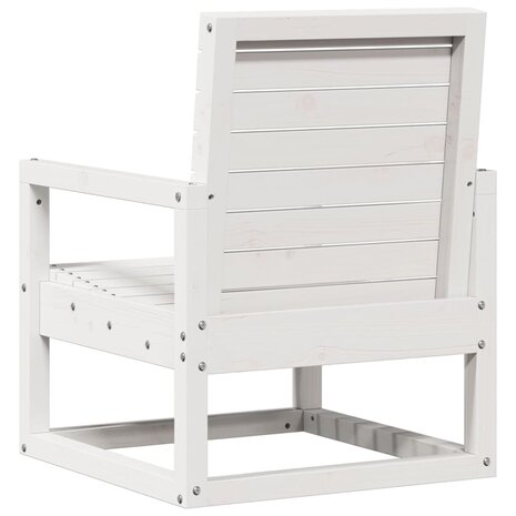 3-delige Loungeset massief grenenhout wit 6