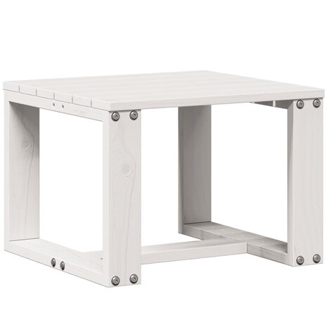 3-delige Loungeset massief grenenhout wit 8