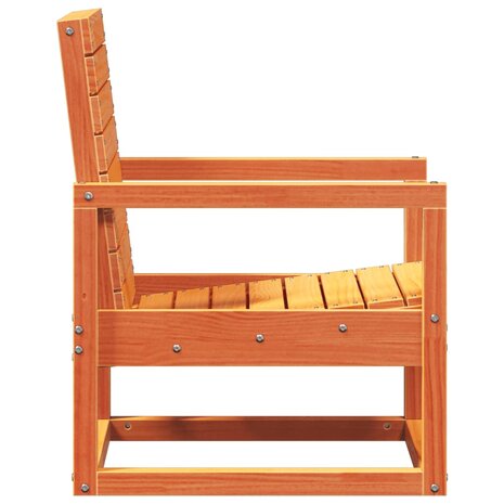 3-delige Loungeset massief grenenhout wasbruin 5