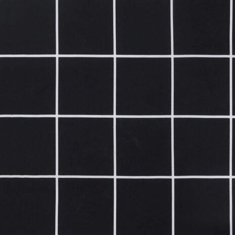 Tuinbankkussen 180x50x7 cm oxford stof ruitpatroon zwart 6