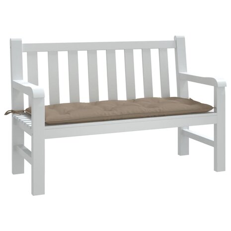 Tuinbankkussen 120x50x7 cm oxford stof taupe 1