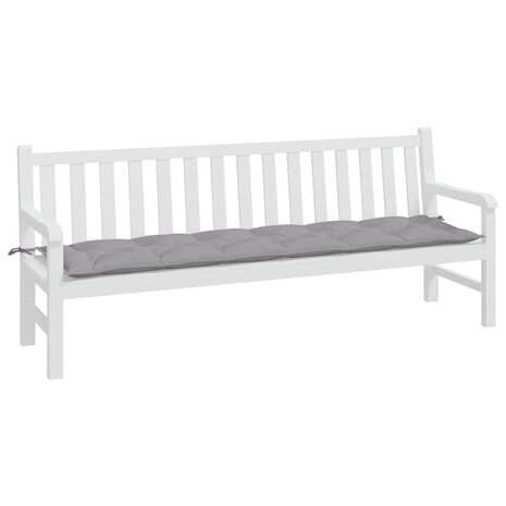 Tuinbankkussen 200x50x7 cm oxford stof grijs 3