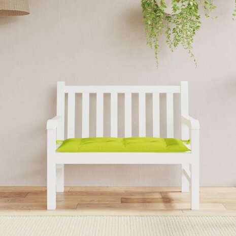 Tuinbankkussen 110x50x7 cm oxford stof heldergroen 1