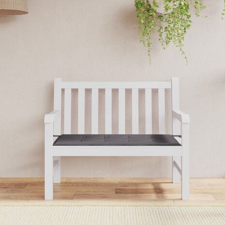 Tuinbankkussen 120x50x3 cm oxford stof antracietkleurig 1