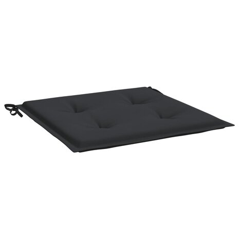 Tuinstoelkussens 2 st 40x40x3 cm oxford stof zwart 3
