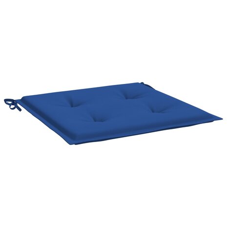 Tuinstoelkussens 2 st 40x40x3 cm oxford stof koningsblauw 3
