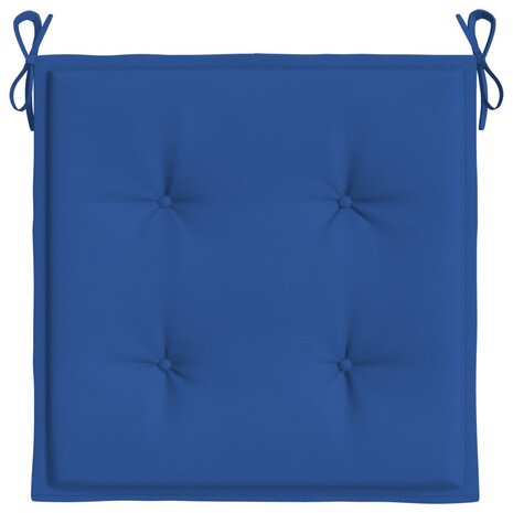 Tuinstoelkussens 2 st 40x40x3 cm oxford stof koningsblauw 5