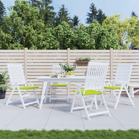 Tuinstoelkussens 4 st 40x40x3 cm oxford stof felgroen 1
