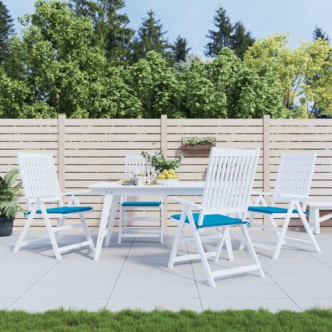Tuinstoelkussens 4 st 50x50x3 cm oxford stof blauw 1