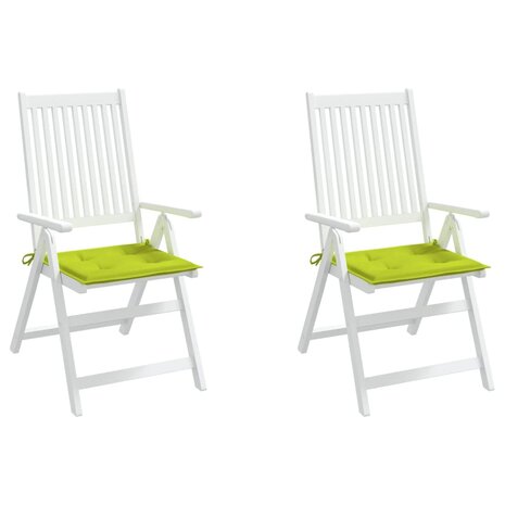 Tuinstoelkussens 2 st 50x50x3 cm oxford stof felgroen 4