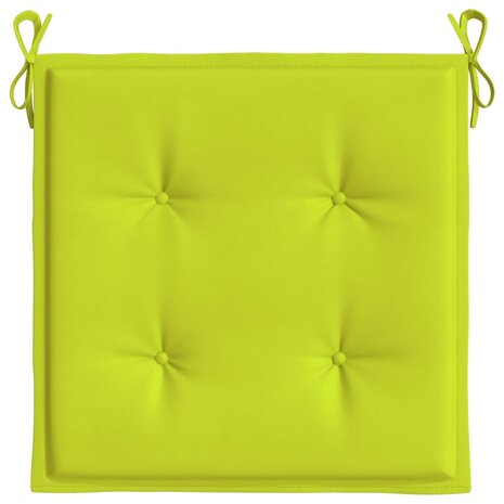 Tuinstoelkussens 2 st 50x50x3 cm oxford stof felgroen 5
