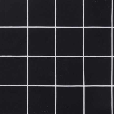 Tuinstoelkussens 4 st ruitpatroon 50x50x3 cm stof zwart 7