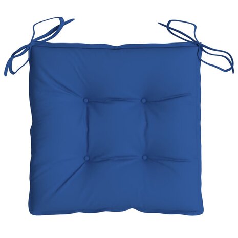 Stoelkussens 2 st 40x40x7 cm oxford stof blauw 5