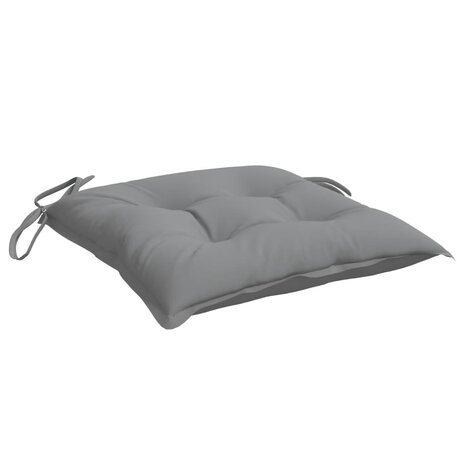 Stoelkussens 4 st 50x50x7 cm oxford stof grijs 4