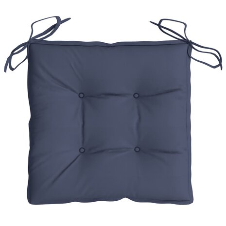 Stoelkussens 4 st 50x50x7 cm oxford stof marineblauw 5