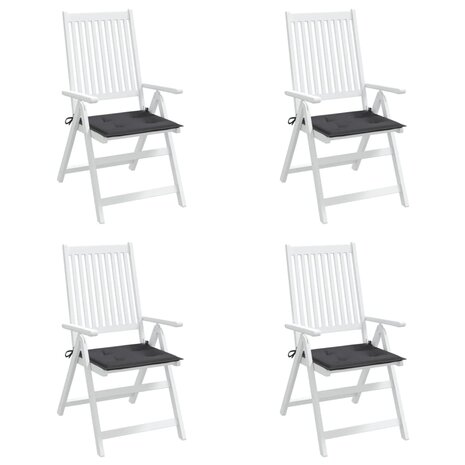 Tuinstoelkussens 4 st 40x40x3 cm oxford stof antracietkleurig 4