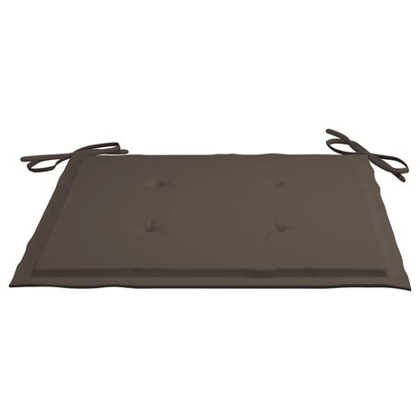Tuinstoelkussens 4 st 40x40x3 cm oxford stof taupe 5