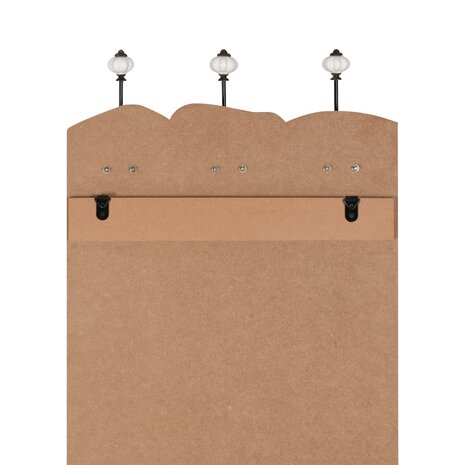 Wandkapstok met 6 haken MEN LADIES 120x40 cm 6