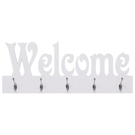 Wandkapstok WELCOME 74x29,5 cm wit 2