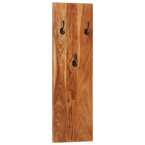 Wandkapstokken 2 st 36x3x110 cm massief acaciahout 10