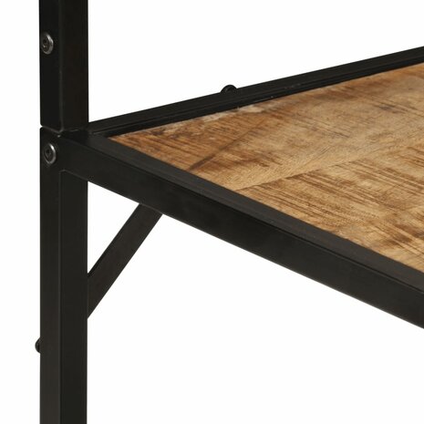 Kapstok 90x35x180 cm massief mangohout en ijzer 6