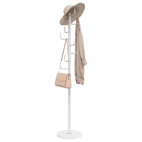 Kapstok 183 cm gepoedercoat ijzer wit 1