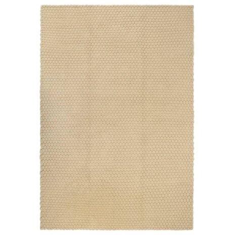 Vloerkleed rechthoekig 80x160 cm katoen naturel 1