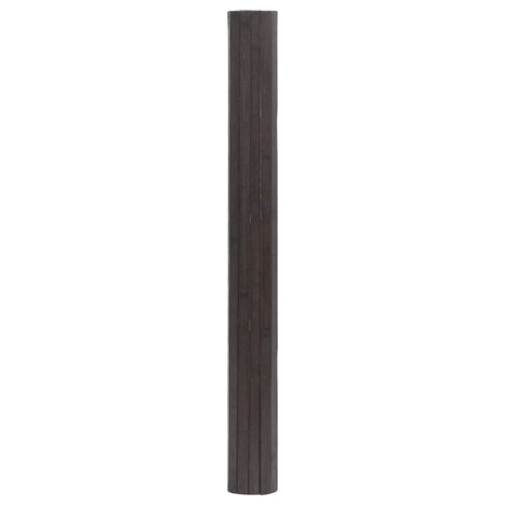Vloerkleed rechthoekig 60x400 cm bamboe donkerbruin 3