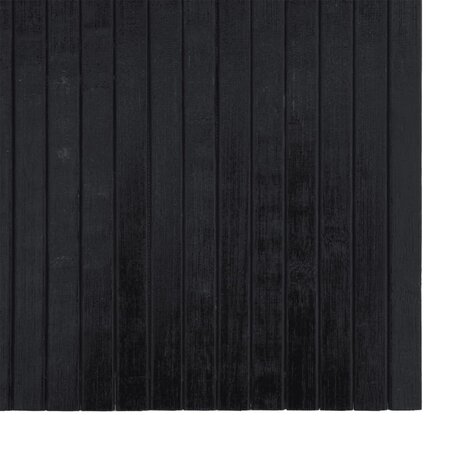 Vloerkleed rechthoekig 70x400 cm bamboe zwart 6