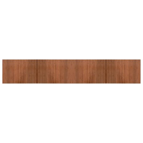 Vloerkleed rechthoekig 70x400 cm bamboe bruin 2