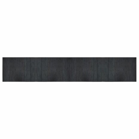 Vloerkleed rechthoekig 70x400 cm bamboe grijs 2