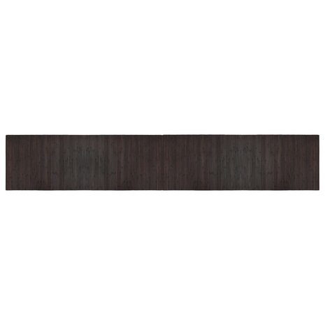 Vloerkleed rechthoekig 70x400 cm bamboe donkerbruin 2