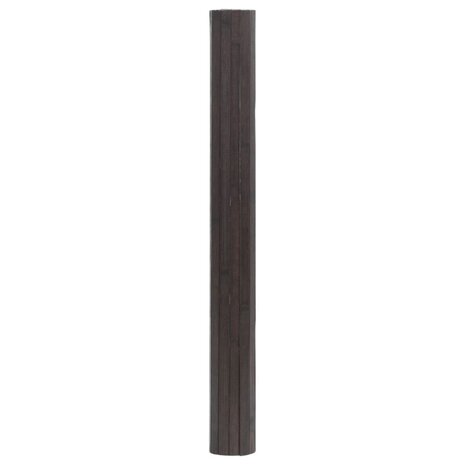 Vloerkleed rechthoekig 70x500 cm bamboe donkerbruin 3