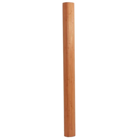 Vloerkleed rechthoekig 80x400 cm bamboe bruin 3
