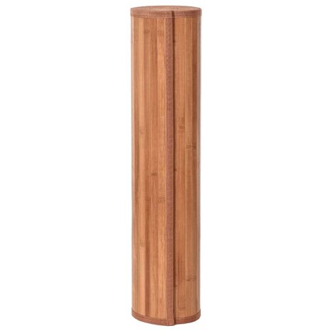 Vloerkleed rechthoekig 70x300 cm bamboe bruin 3