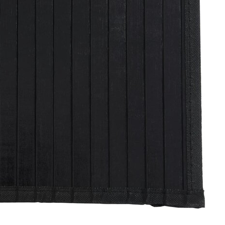 Vloerkleed rechthoekig 70x500 cm bamboe zwart 6